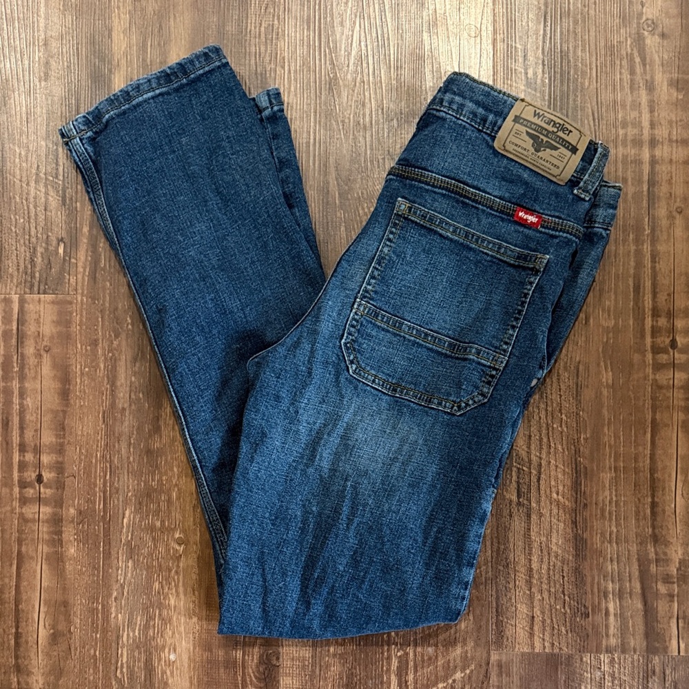 Wrangler Kid’s Cargo Style Slim Fit Jeans Excellent Condition Size 14